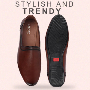Men Brown Ethnic Slip-On Lightweight Jutis & Mojaris