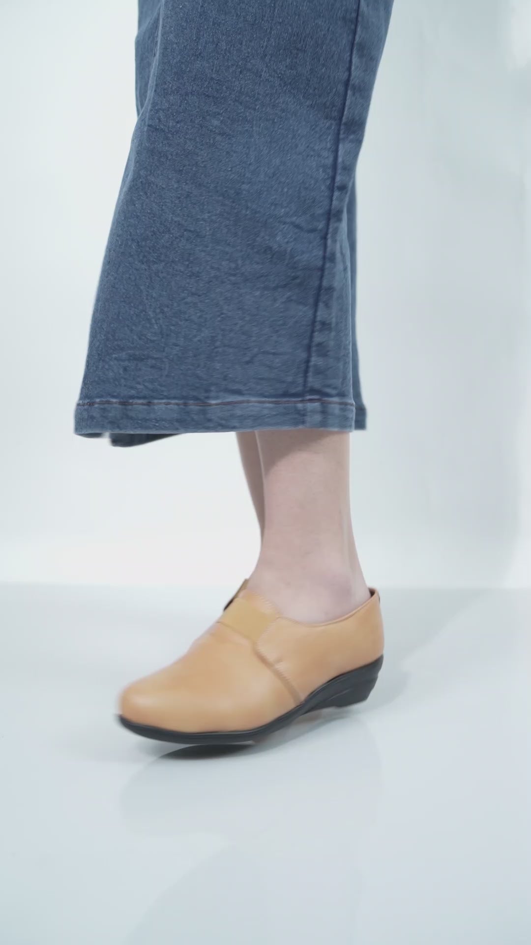 Women Elastic StrapÂ Slip On Wedge Formal Shoes All Day Comfort Office Dress Shoes Â Lightweight And Cushioned