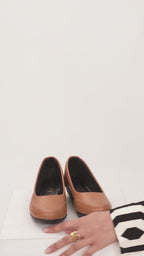 Women Grey Formal Platform Wedge Heel Slip On Ballerina Shoes