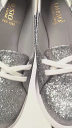 Women White Embellished Lace Height Enhancer Slip On Sneaker|Casual Shoe|Evening Party Shoe|Anti Skid Sole