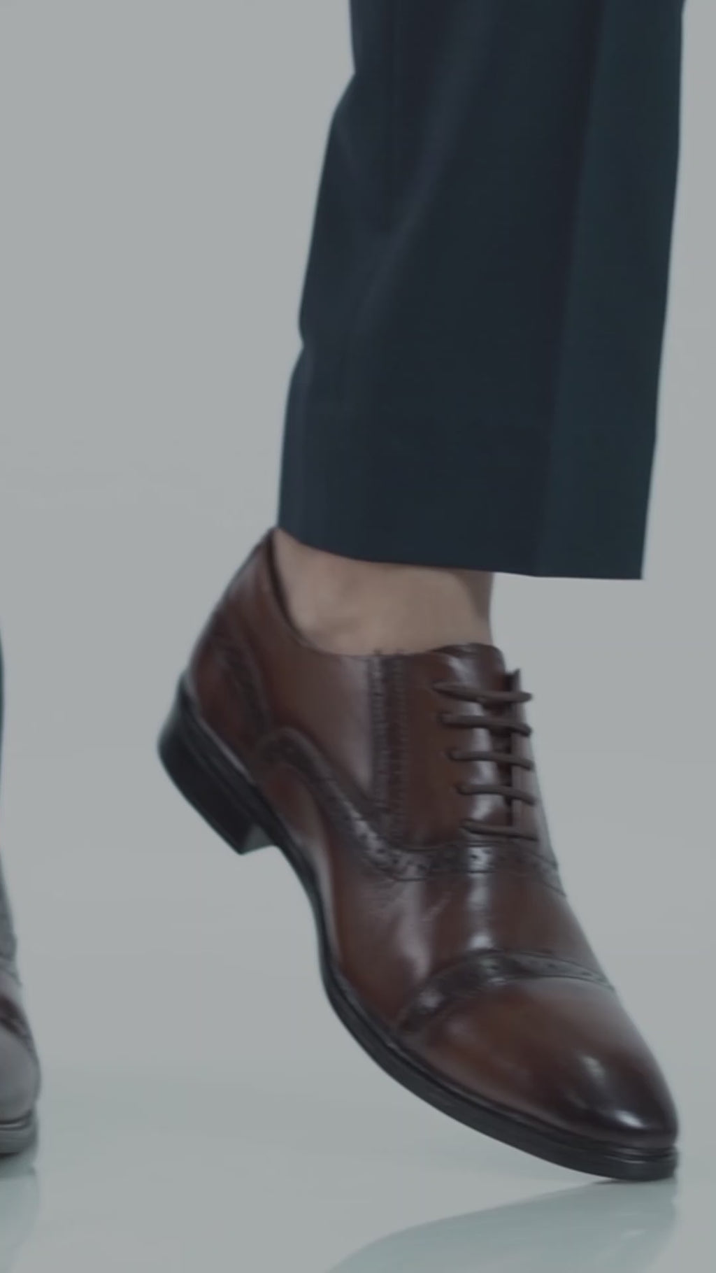 Men Brown Genuine Leather Formal Lace Up Brogue Shoes for Office|Meeting Event Shoes with Comfort
