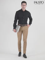 Men Black Genuine Leather Textured Formal Dress Slip On Shoes For Office|Work|Loafer|Half Shoes|Cut Shoe