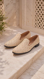 Men Black Ethnic Velvet Sequin Embroidered Slip On Juttis and Mojaris for Wedding|Party Slip-On|Traditional Kurtas Shoes|Prom Slip On Shoes