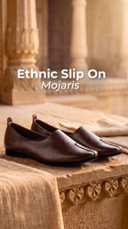 Men Tan Wedding Party Evening Occasion Ethnic Slip On Juttis and Mojaris
