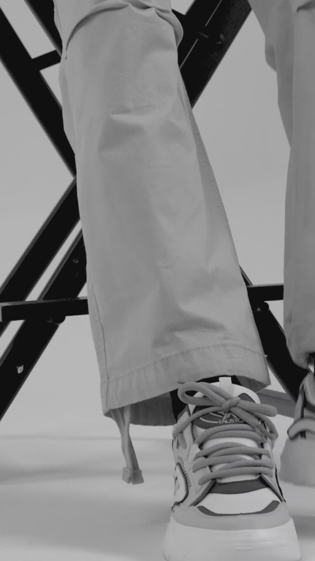 Men White Colorblocked Mid Top Chunky Lace Up Sneaker Shoes|Feather Lite Casual Shoes|Mid Ankle Sneaker Shoes