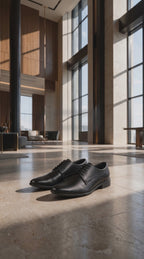Men Black Formal Office Dress Lace Up Derby Shoes