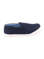 Shop Men Blue Casual Canvas Slip-On Shoes Online.
