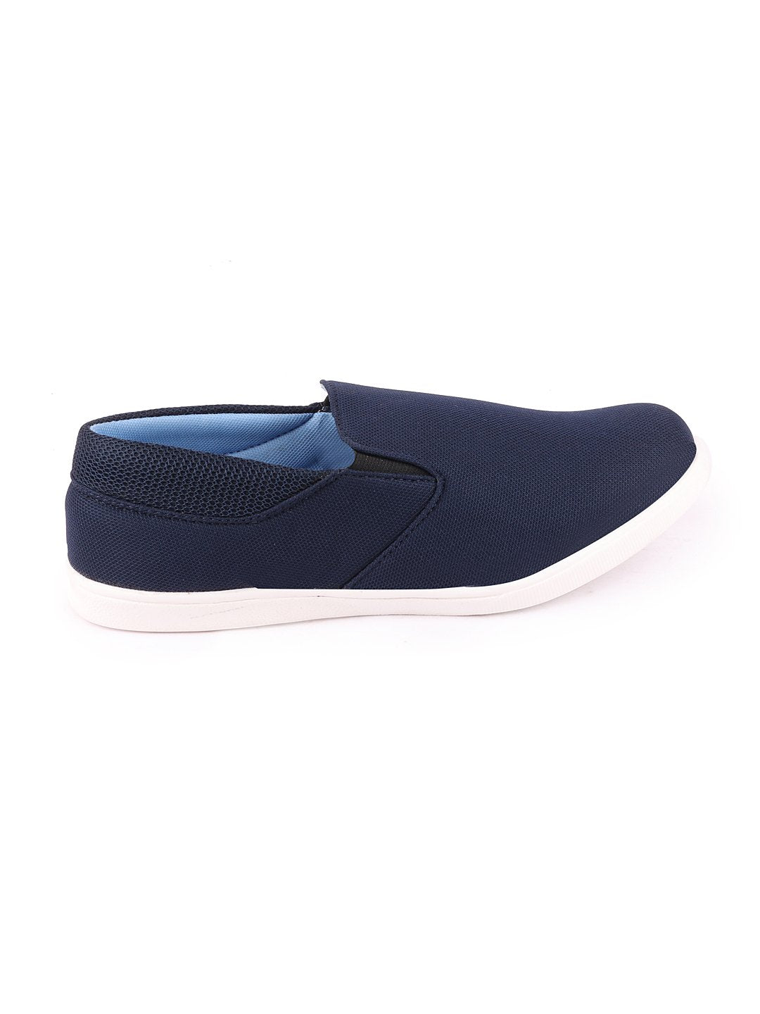 Shop Men Blue Casual Canvas Slip-On Shoes Online.