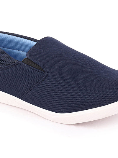 Shop Men Blue Casual Canvas Slip-On Shoes Online