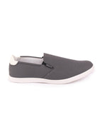 Shop Men Grey Casual Canvas Slip-On Loafers Online.