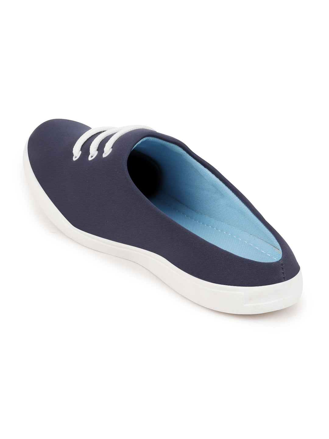 Shop Men Navy Blue Casual Canvas Slip-On Shoes Online.