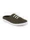 Men Olive Green Casual Canvas Slip-On Shoes