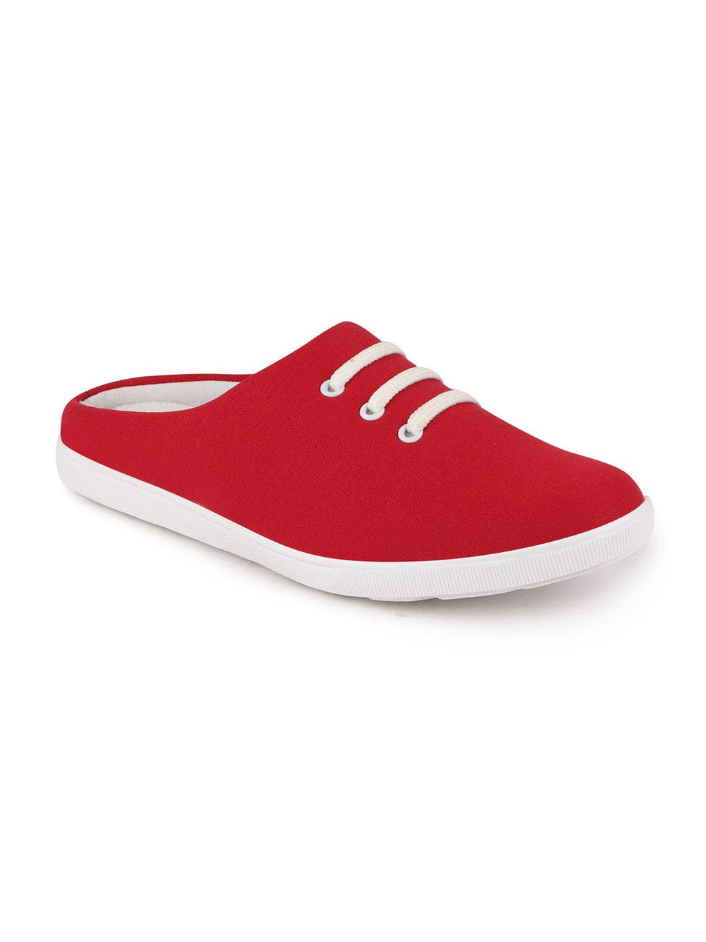 Shop Men Red Casual Canvas Slip-On Shoes Online.
