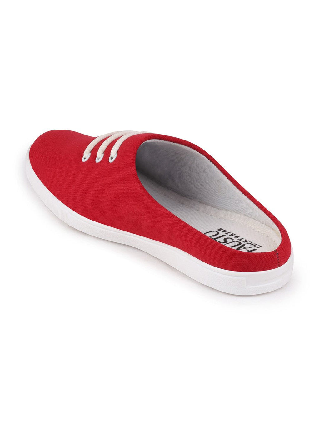 Shop Men Red Casual Canvas Slip-On Shoes Online.