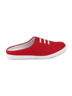 Shop Men Red Casual Canvas Slip-On Shoes Online.
