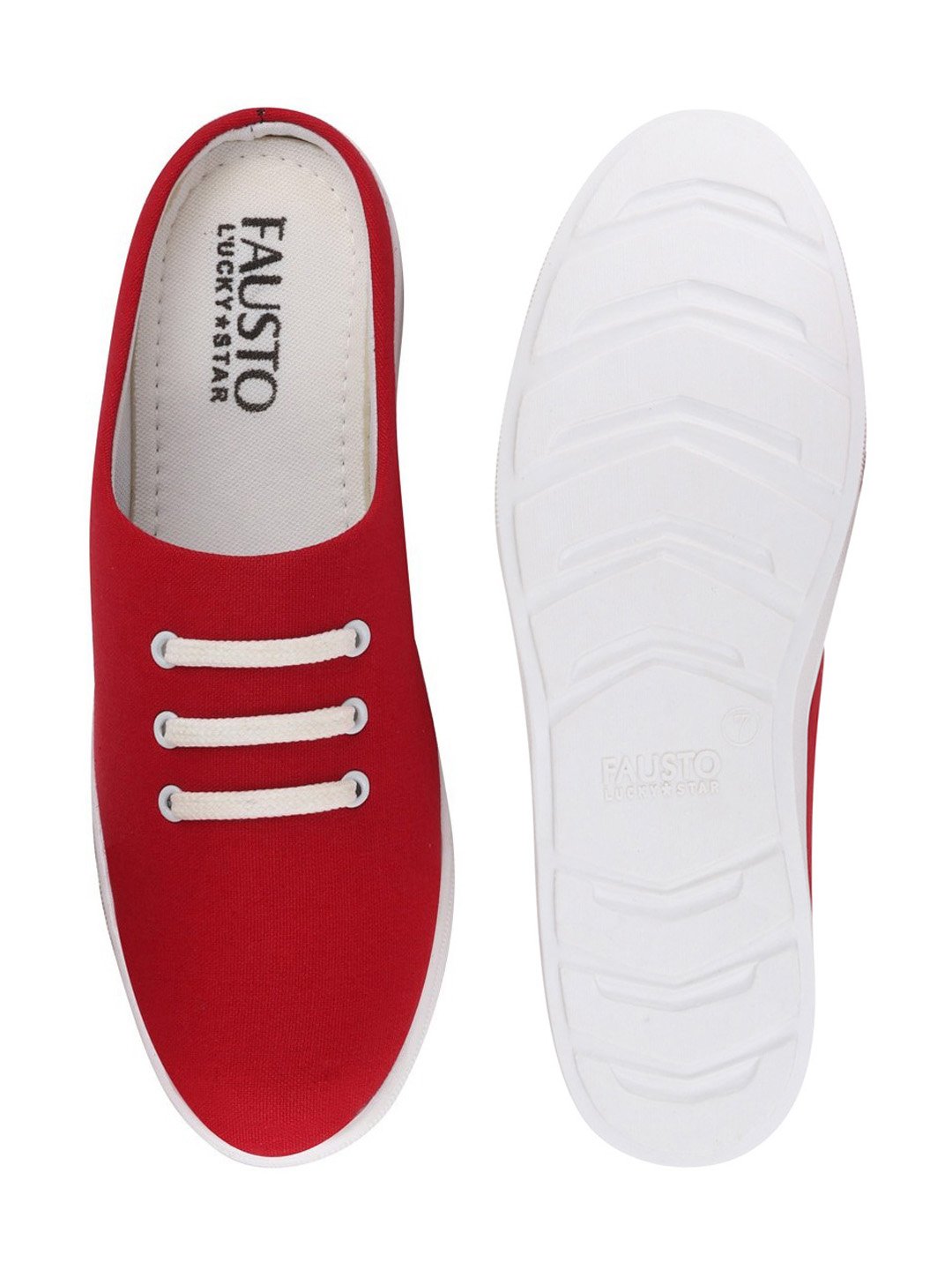 Shop Men Red Casual Canvas Slip-On Shoes Online.