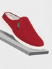 Men Cherry Casual Back Open Canvas Stylish Slip On Shoes