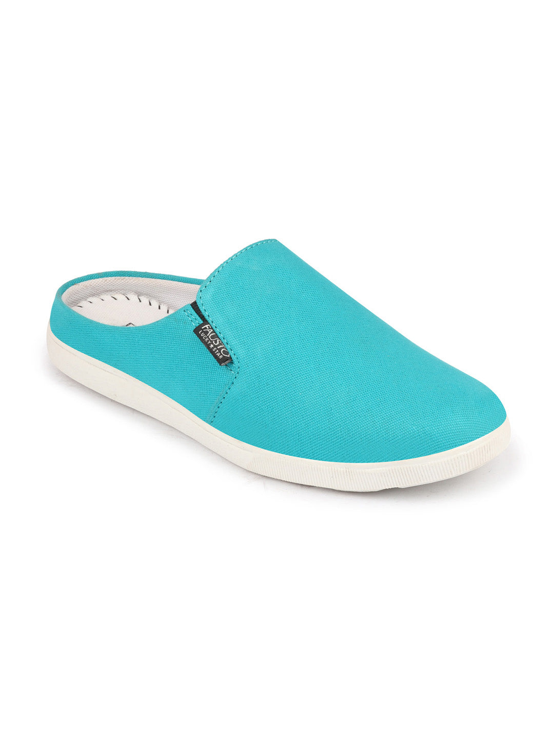 Shop Men Sky Blue Casual Canvas Slip-On Shoes Online.