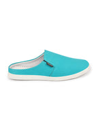 Shop Men Sky Blue Casual Canvas Slip-On Shoes Online.