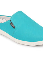 Shop Men Sky Blue Casual Canvas Slip-On Shoes Online.