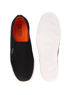 men black casual canvas slip-on loafers