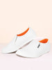 Men White Casual Canvas Slip-On Loafers