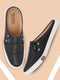 Men Black Casual Slip-On Shoes