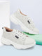 Shop Women White Lace Up Casual Trendy Sneakers Online.