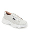 Shop Women White Lace Up Casual Trendy Sneakers Online.