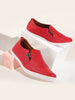 Men Red Casual Slip-On Loafers