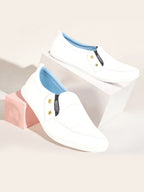Shop Men White Casual Slip-On Loafers Online.