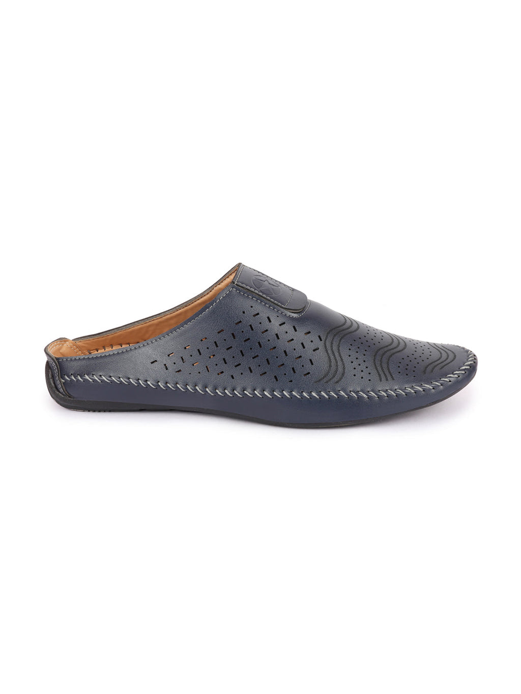 Shop Men Blue Ethnic Slip-On Juttis Online.