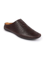 men brown ethnic slip-on juttis