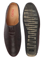 men brown ethnic slip-on juttis
