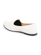 Shop Men White Ethnic Party Wedding Embroidery Jutis and Mojaris Online.