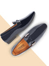 Shop Men Blue Patent Leather Party Formal Comfort Stylish Prom Slip On Shoes Online.