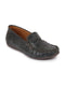 Women Grey Stitched Slip On Loafers