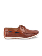 Shop Men Brown Casual Lace-Up Boat Shoes Online.
