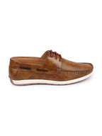 Shop Men Camel Casual Outfit Fashion Comfort Classy Flexible Lace Up Boat Shoes Sneakers Online.