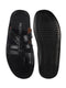 Men Black Slip On Fashionable Toe Ring Slippers