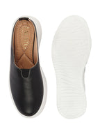 Shop Women Black Outdoor Fashion Comfort Open Back Platform Heel Slip On Casual Shoes Online.