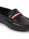 Basics Men Grey Colored Stripe Design Side Stitched Casual Slip On Loafers and Moccasin Shoes