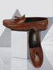 Basics Men Brown Side Stitched Casual Slip On Tassel Loafers and Moccasin Shoes