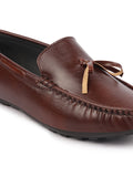 Basics Men Brown Classic Stylish Stitched Tassel Lace Design Casual Shoes Moccasin and Loafers
