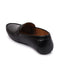 Shop Basics Men Black Laser Cut Logo Design Slip On Loafer Mocassin Shoes Online.