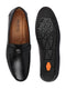 Shop Basics Men Black Laser Cut Logo Design Slip On Loafer Mocassin Shoes Online.