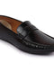 Shop Basics Men Black Laser Cut Logo Design Slip On Loafer Mocassin Shoes Online.