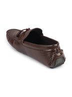 Shop Men Brown Textured Design Casual Tassel Slip On Driving Loafer and Moccasins Online.