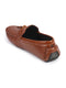 Men Tan Textured Design Casual Tassel Slip On Driving Loafer and Moccasins