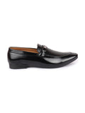 Basics Men Black Horsebit Buckle Formal Embossed Outdoor Comfort Slip On Loafer Shoes